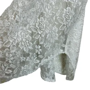 Vintage White Sheer Lace Mini Slip Dress 90s Romantic Cottage Fairycore thumbnail 6