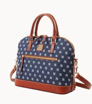 Dooney and Bourke MLB New York Yankees domed zip satchel thumbnail 1