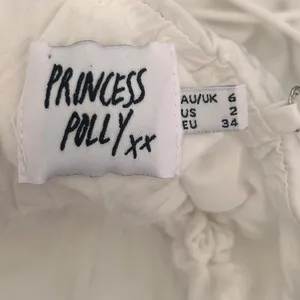 Princess Polly white linen blend lace bustier ruched mini dress XXS thumbnail 7