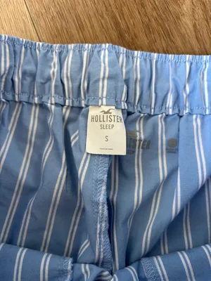 Hollister Blue and White Striped Pajama Pants - Size Small thumbnail 3
