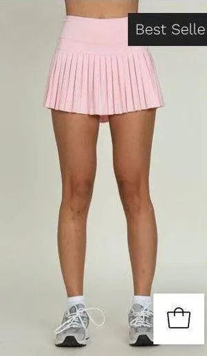 Gold Hinge Gold Pleated Skirt thumbnail 1