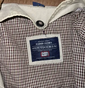 Faded Glory Barn Jacket Vintage Blanket Lined Chore Women’s Tan Canvas thumbnail 2