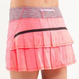 ၁၇Lululemon Run: Pace Setter Skirt Wee Are From Space Deep Coal April Multi thumbnail 1
