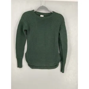 Aspen Women Sweater Dark Green Mixed Ribbed Knit Crew Neck XS thumbnail 2