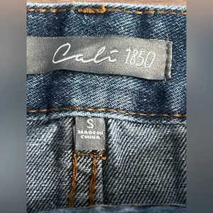 Cali 1850 Denim Mini Skirt with Studded Details thumbnail 6