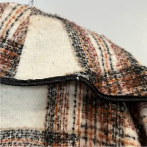 Mercer & Madison Plaid Cowl Coat XL thumbnail 8