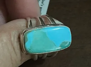 Sterling Silver Turquoise Ring NWT thumbnail 1