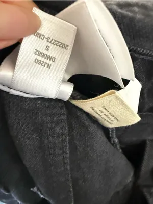 Madewell Straight Leg Denim Overalls Lunar Wash Black Rigid Cotton S thumbnail 8
