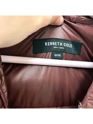 Kenneth Cole Puffer Quilted Anorak Jacket Coat Red M Mid Length Winter Cabin thumbnail 4
