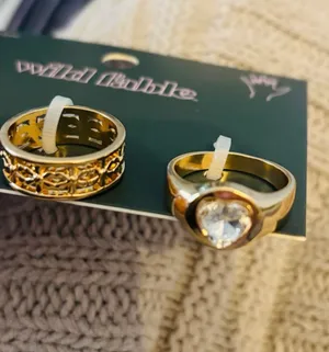 Wild Fable Heart and Flower Statement Band Ring 3pc set thumbnail 8