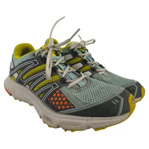 Salomon XR Shift Trail Running Shoes Colorblock Athletic Lace Up Blue Yellow 9 thumbnail 2