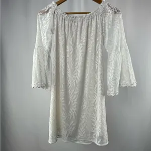 Lilly Pulitzer Nevie Lace‎ Off The Shoulder Mini Dress in White Size XXS thumbnail 8