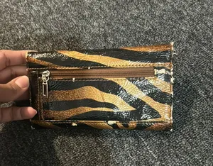 Guess Golden & Black Zebra Print Wallet thumbnail 6