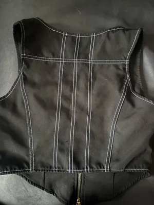 White Fox Black Zip-Up Corset thumbnail 4