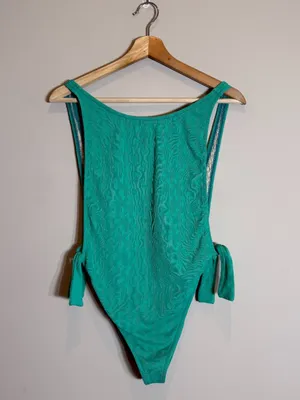 Free People free-est Pamela One Piece Swimsuit Women's Medium Mermaid Green NWT thumbnail 5