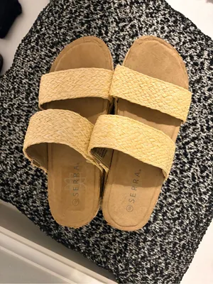 Serra Tan Braided Double-Strap Slide Sandals thumbnail 2