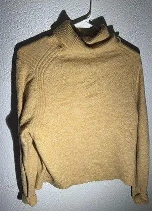 A New Day Mustard Yellow Turtleneck Sweater - Size Small thumbnail 1