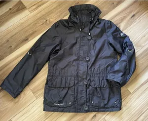ZeroXposur Woman’s Raincoat Jacket Active Wear 4 Pockets Zipper Black S thumbnail 1