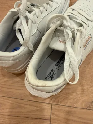 Reebok Ortho Lite White Leather Sneakers with Gum-Trim Sole Size 7.5 thumbnail 5