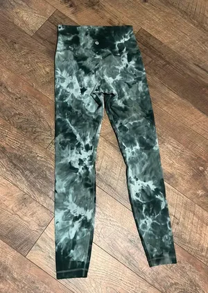 Lululemon 28” Align Leggings green tie dye thumbnail 2