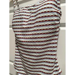 Shade & Shore Womens Striped Textured One Piece Swimsuit XS NWT Beach Vacation thumbnail 4