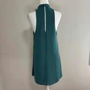 The Impeccable Pig Dress Green Halter Keyhole Mini Flowy Shift Wedding Party M thumbnail 3