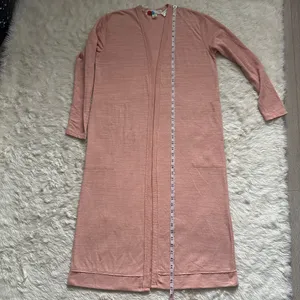 Free People FP Beach Sweater Bi-Coastal Cardigan Duster Papaya Sun Sz S thumbnail 13