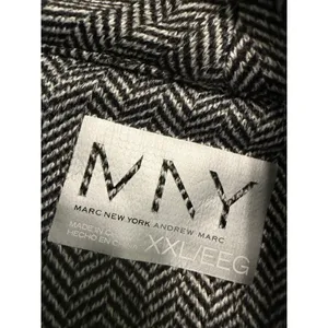 Marc New York Andrew Marc Herringbone Full Zip Jacket Grey‎ Black Womens XXL thumbnail 5