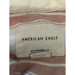 American Eagle Outfitters Shirt Womens XS White Stripe Button Long Sleeve Top thumbnail 6