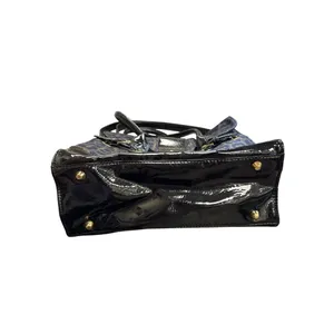 Betsey Johnson Black Leopard Print Handbag With Gold Hardware SKU 6898 thumbnail 4
