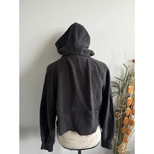 Lululemon Scuba Oversized Full Zip Hoodie Black‎ XS/S Sweatshirt Jacket thumbnail 2