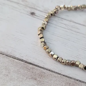 Gold Tone Stretch Bracelet thumbnail 2