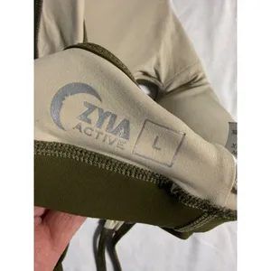 Zyia Active Olive Green All-Star Sports Bra Strappy Mesh Back Large thumbnail 4