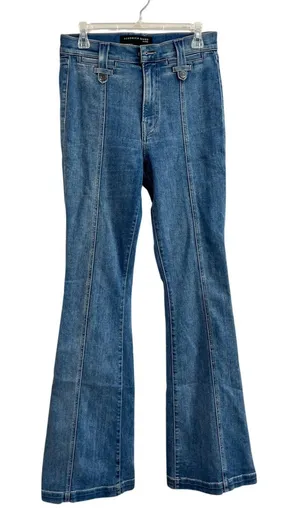 Veronica Beard Beverly‎ High Rise Skinny Flare Jeans Dark Wash Sz 29 thumbnail 1