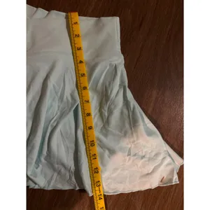 OQQ Womens sea salt Blue Crossover V Waist Athletic Skort Pleated Tennis Skirt L thumbnail 8