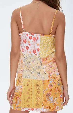 Forever 21 Floral Satin Dress thumbnail 3