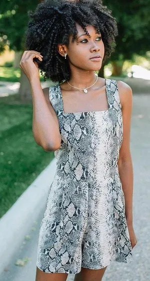 Buckle Willow & Root Snakeskin Romper thumbnail 2