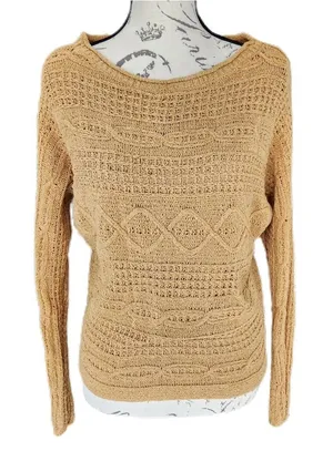 Abercrombie & Fitch marigold yellow‎ knit sweater Extra Small thumbnail 1