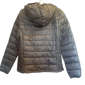 NWT Noize Gray Hooded Puffer Full Zip Jacket Coat Sz Lg‎ thumbnail 6