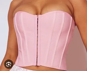 Pretty Little Thing Bandage Corset Top thumbnail 1