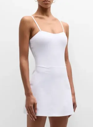 Alo Alosoft Courtside Tennis Dress White L thumbnail 1