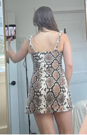 Pretty Little Thing Snake Print Mini Dress thumbnail 2