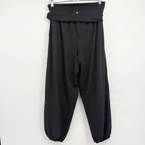 Lululemon Womens Align Foldover Relaxed Harem Jogger Black Nulu Yoga Pants 10 thumbnail 9