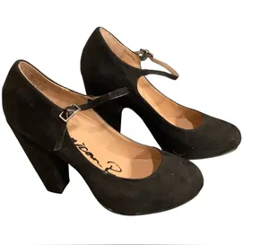 American Rag CIE Black Suede Mary Jane Block Heels WORN ONCE for 3 hours thumbnail 1