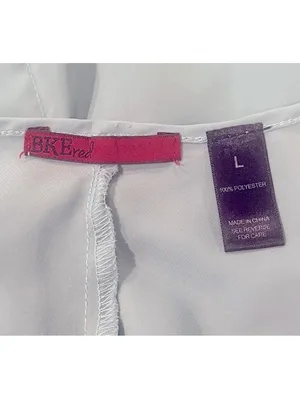 BKE Women's Solid Top with Button Cuffs – Size L thumbnail 6