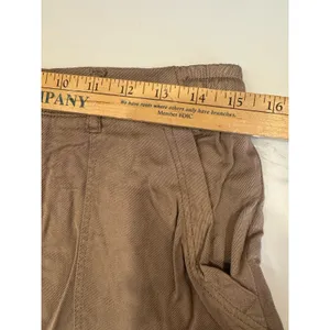 Tribal Brand Coffee Brown Pull on Skirt Crochet Drawstring Pockets Size Medium thumbnail 3