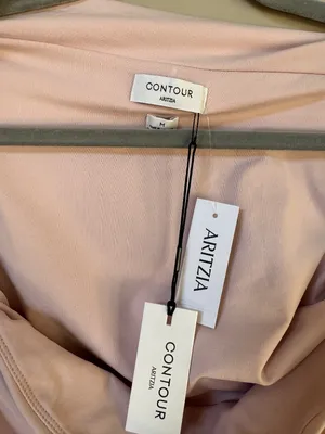 NWT ARITZIA Original Contour Flourish Square Neck Thong Bodysuit Bow Pink Medium thumbnail 9