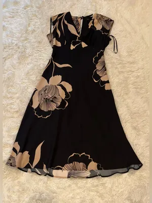 NEW Donna Karan New York Floral Print Midi Dress sz 8 thumbnail 5