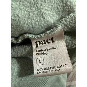 Pact Organic Cotton Herb Seed‎ Packet Graphic Sweatshirt Sage Green Womens L thumbnail 6