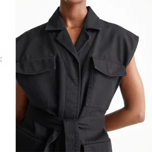 & Other Stories‎ Black Belted Utility Tunic Vest Size Small thumbnail 2